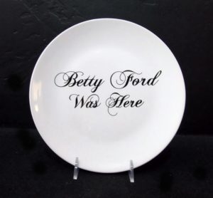 Betty Ford, 10' Ceramic Plate Just like your mom's dishes