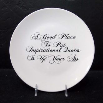 Good Place/Quotes, 10' Ceramic Plate, Just like your mom's dishes