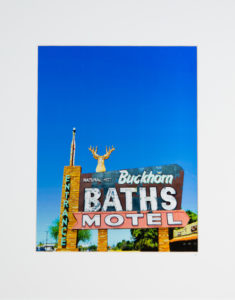 Buckhorn Baths. Colorful photo printed with metallic ink, creating an almost 3-D effect. Photo taken in Mesa, AZ.