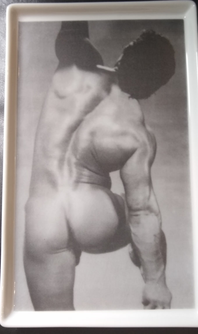 Porcelain Tray Vintage Pornography from the 70s.