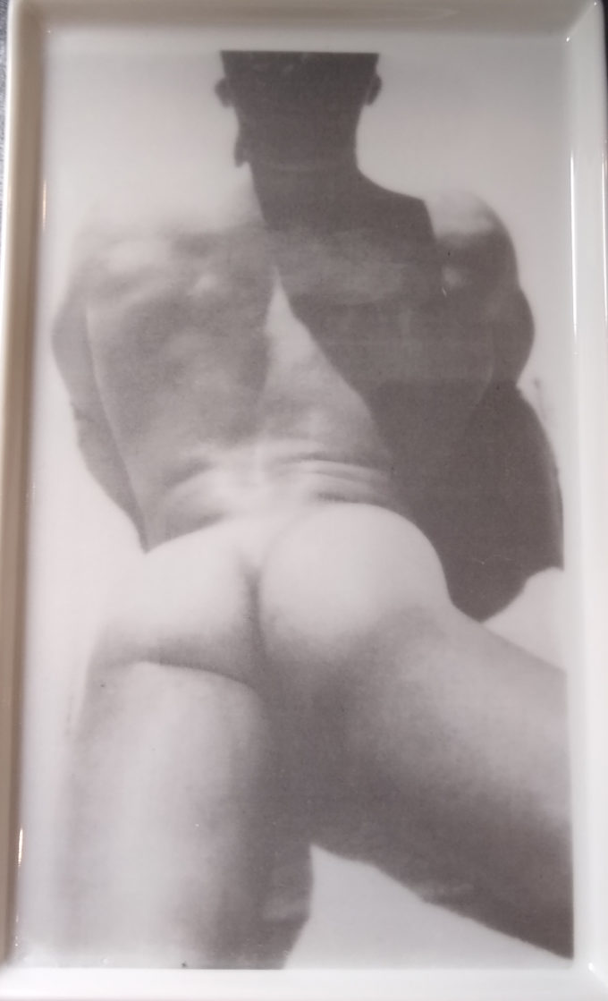 Porcelain Tray Vintage Pornography from the 70s.