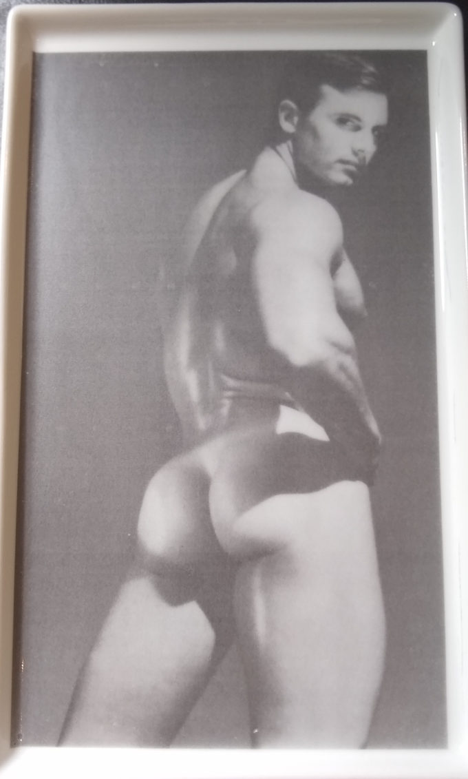 Porcelain Tray Vintage Pornography from the 70s.