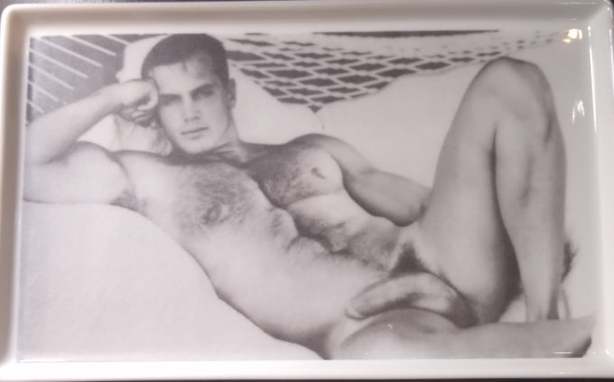 Porcelain Tray Vintage Pornography from the 70s.