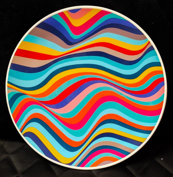 sunset waves distorted mel